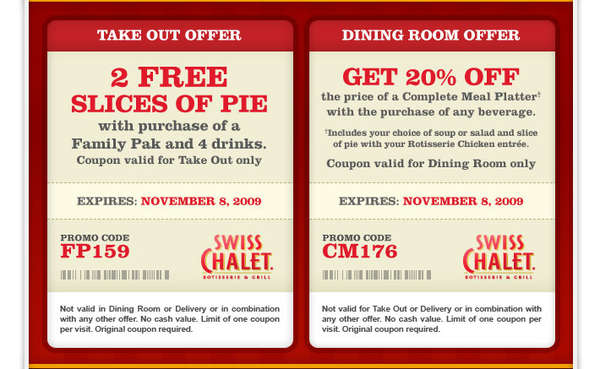 free printable coupons canada. Swiss Chalet Canada Printable