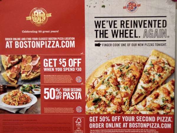 Pin Pizza Coupon Flyer Canadian Coupons Printable Kfc Canada Coupons ...