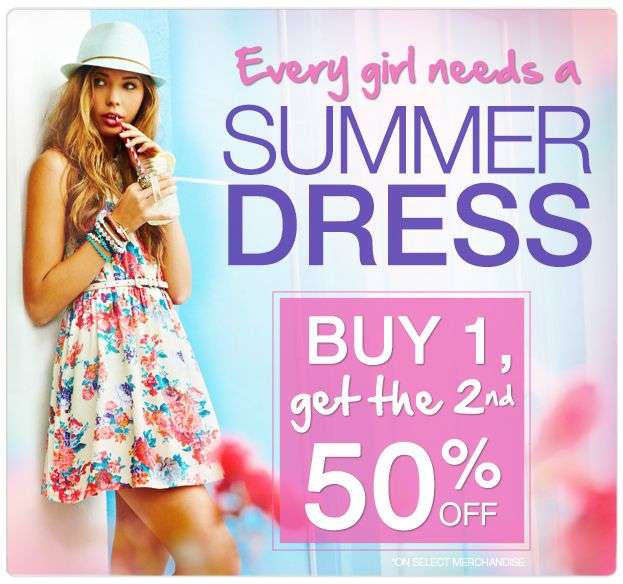 Thread: Ardene Summer Dresses buy 1  get 1 at 50% off