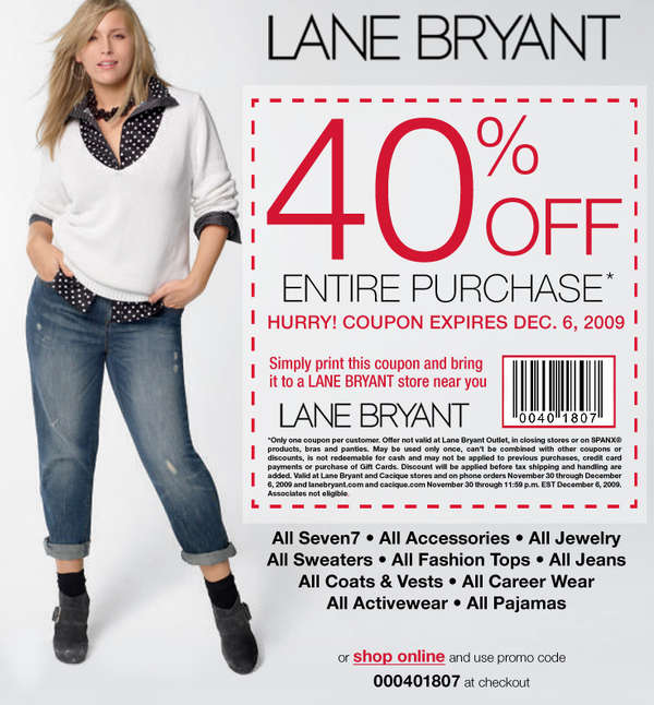 Lane Bryant Coupons 2013: Promo Code,.
