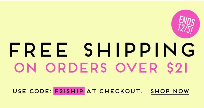 forever 21 free shipping code