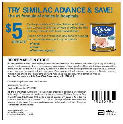 free similac coupons printable