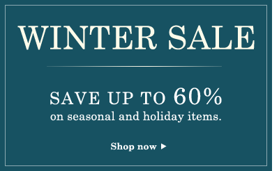 Wiliam Sonoma on Williams Sonoma  Winter Sale   In Store   Online