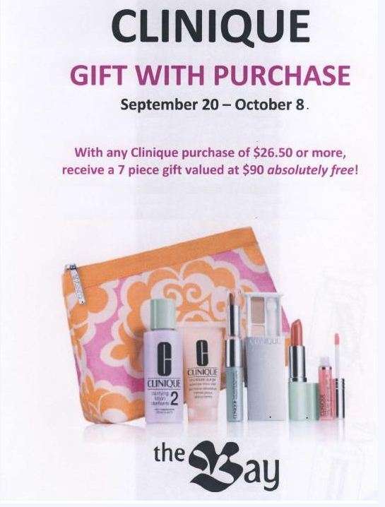 clinique gift with purchase 2011 in USA