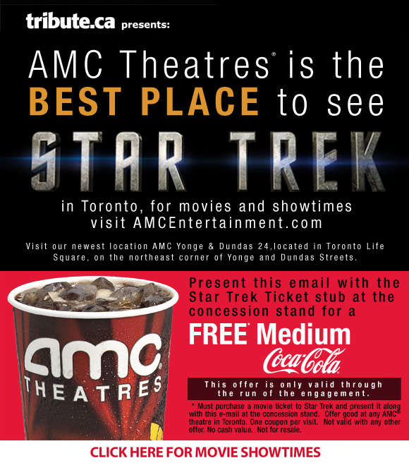 AMC Theatres Toronto (Dundas Square) - Free Drink w/Star Trek Movie Ticket