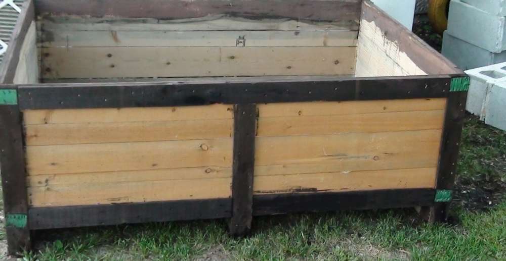 Homemade Wood Crates Out of Beds