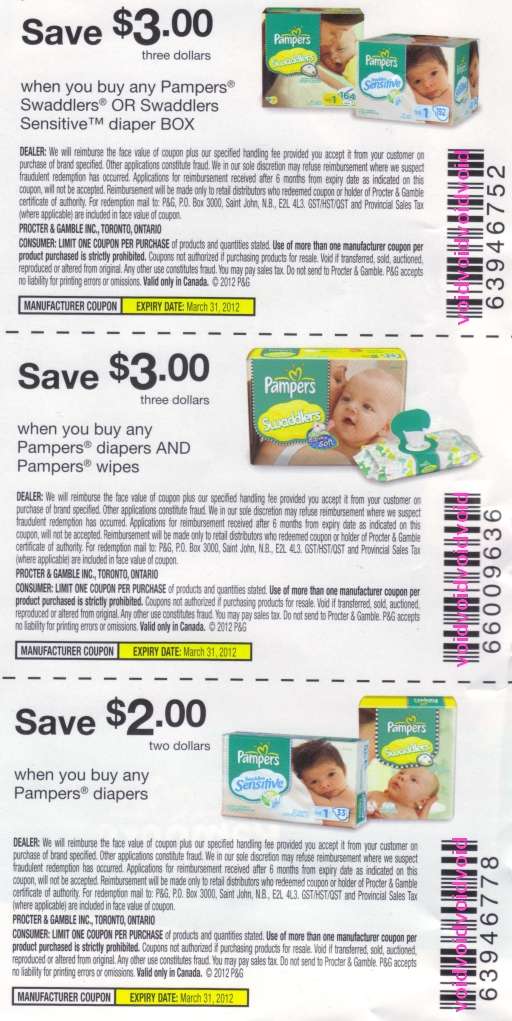 Pamper Coupons Printable