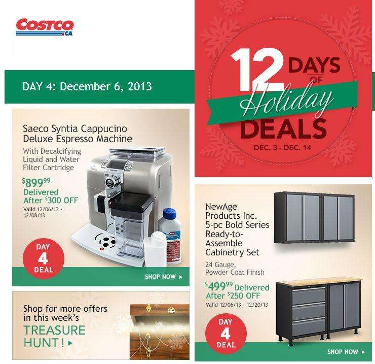 Costco 12 Days of Holiday Deals Day 4Saeco Espresso Machine + NewAge