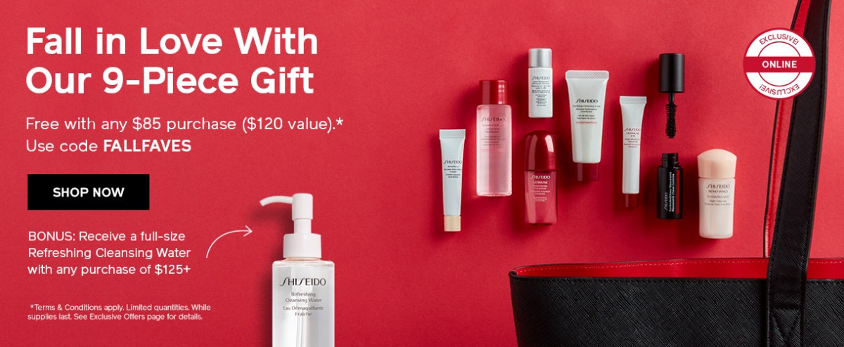 Shiseido Canada's Fall Gift with Purchase (GWP)