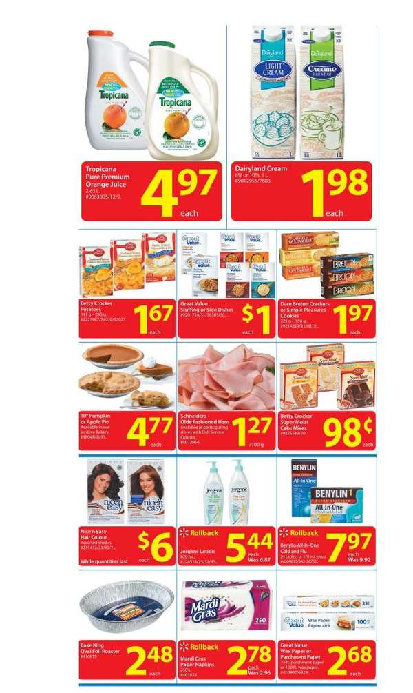 Is 10 table cream on sale this week?