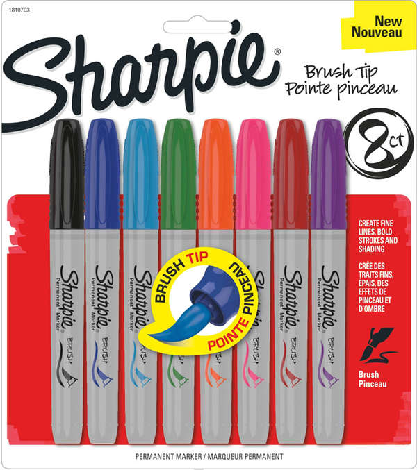 Sharpie Brush Tip Markers