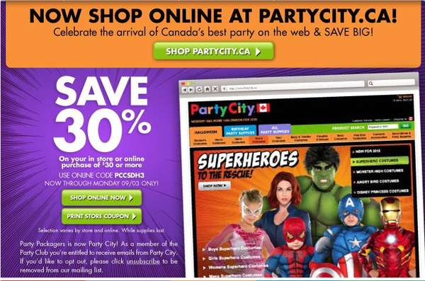 download party city link