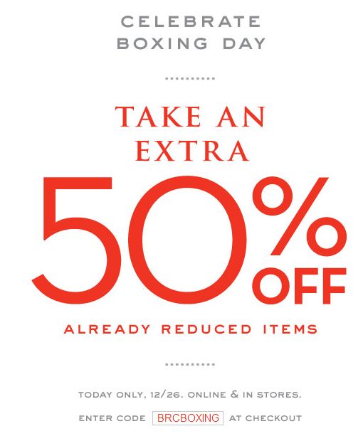 banana republic boxing day