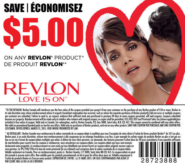 $5 off $10 Any Revlon Products