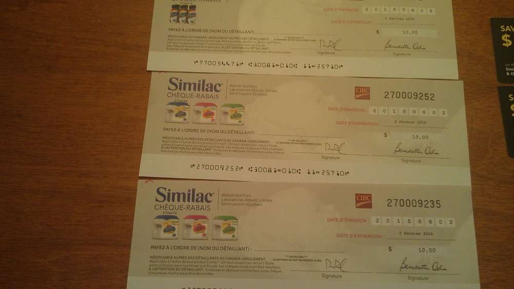 FT Similac Cheques Coupons LF SDM Points