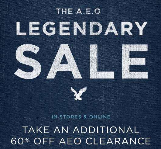 American Eagle & Aerie Additional 60 off Clearance items