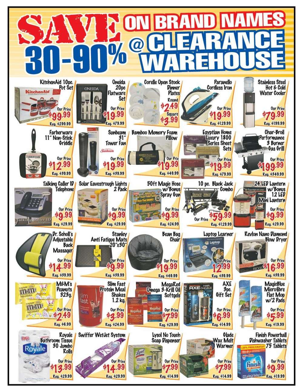 Clearance Warehouse (brampton) Sale May 26 - June 5