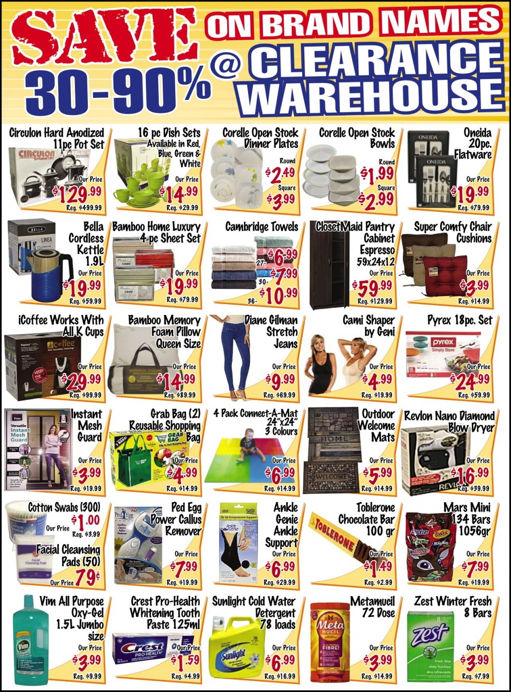 Clearance Warehouse Sale in Etobicoke (April 27-May 14)