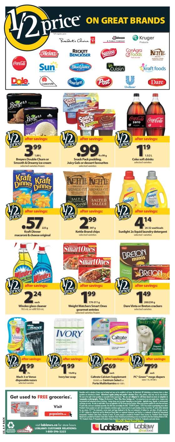 Loblaws (ON) Flyer: Feb 11-17 **1/2 Price Sale!**