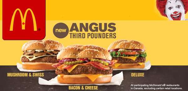 McDonald's - New Angus Third Pounder Try one at 50% off