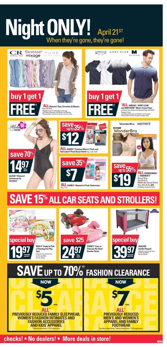 Zellers Moonlight Madness Flyer