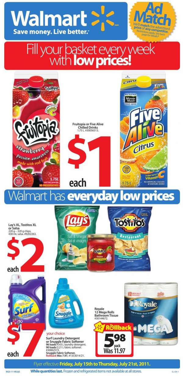 Walmart Canada Flyer July 15 To 21