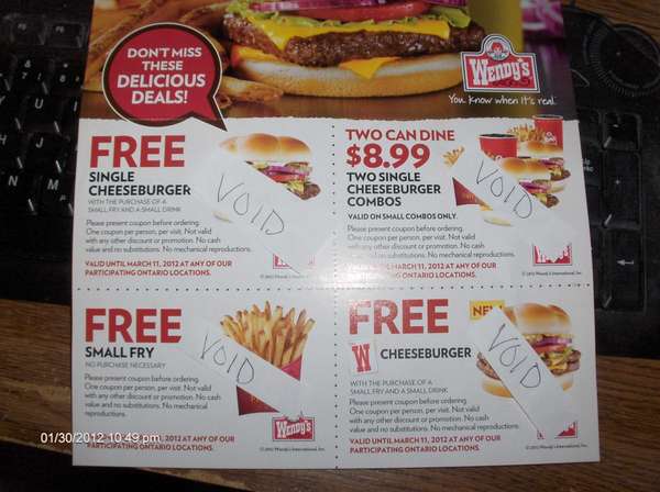 New Wendys Coupons