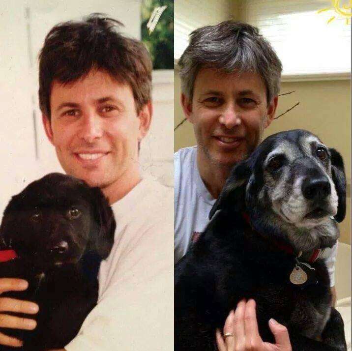 Name:  Same Man Same Dog photo taken 15 years apart..jpg
Views: 84
Size:  49.6 KB