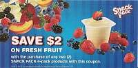 Save $2 on fresh fruit