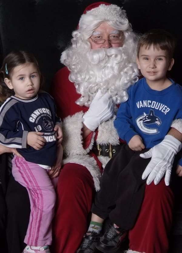 Kids with Santa