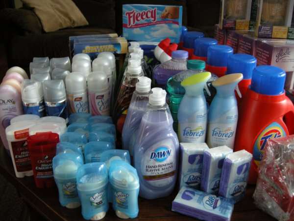 Purchased on sale and applied coupons - secret deodorant was FREE - Shave Gel was FREE, and Old Spice was .55 cents ea after coupons were applied! Can't get much cheaper than that! :)