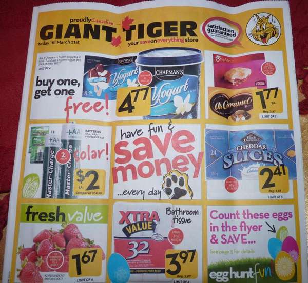 Giant Tiger Ont Flyer ? til Mar 21st