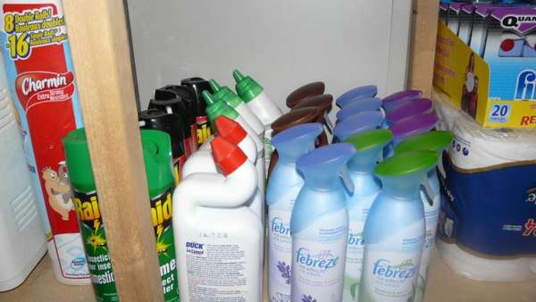 Febreeze stock...hockey house so there can never be too much Febreeze